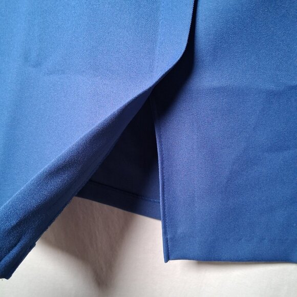 Cricket Lane Comfort Motion Skirt Size 14 Blue Elastic Midi Vintage 1980s NOS - Picture 6 of 15